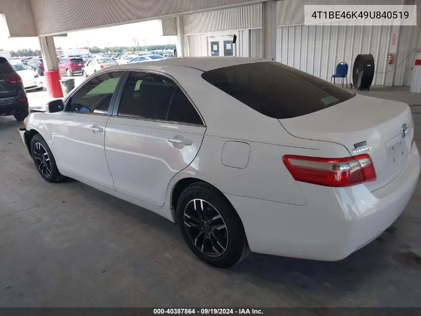 4T1BE46K49U840519 2009 Toyota Camry Le