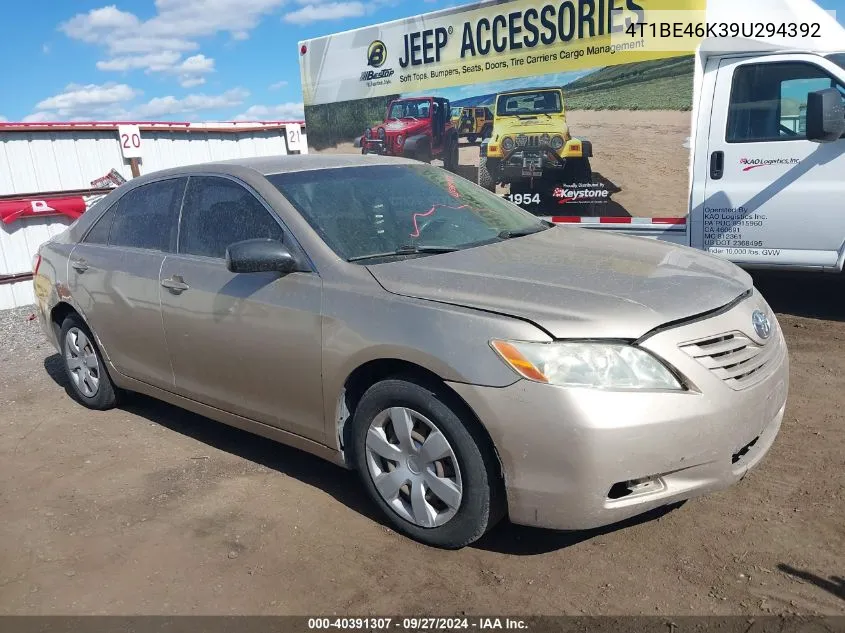 2009 Toyota Camry Le VIN: 4T1BE46K39U294392 Lot: 40391307