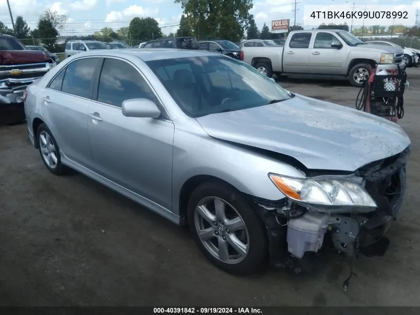 4T1BK46K99U078992 2009 Toyota Camry Se V6