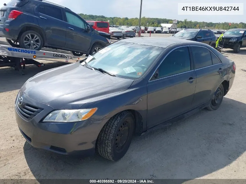 2009 Toyota Camry Le VIN: 4T1BE46KX9U842744 Lot: 40395592