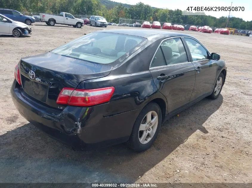 2009 Toyota Camry Le VIN: 4T4BE46K29R050870 Lot: 40399032