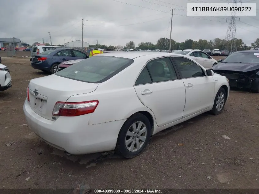 2009 Toyota Camry Hybrid VIN: 4T1BB46K89U090227 Lot: 40399839