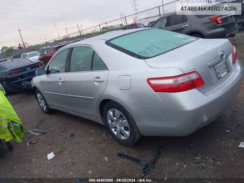 4T4BE46K49R074006 2009 Toyota Camry Le