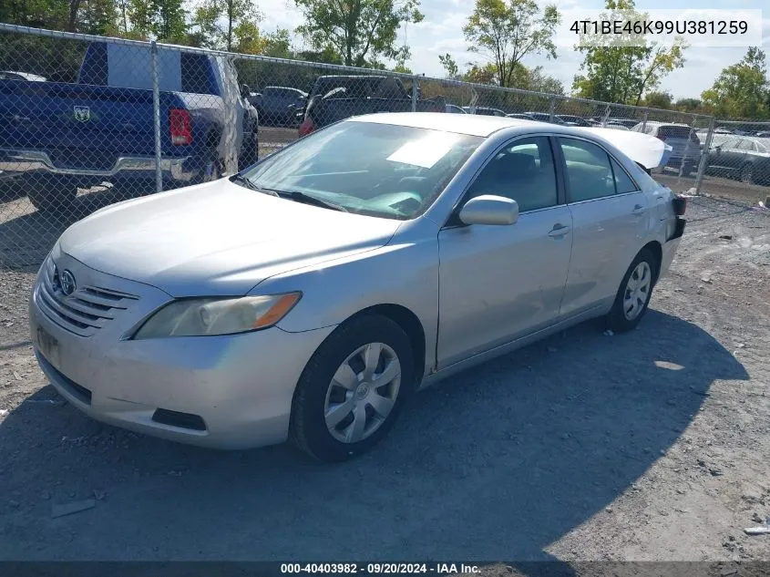 4T1BE46K99U381259 2009 Toyota Camry Le