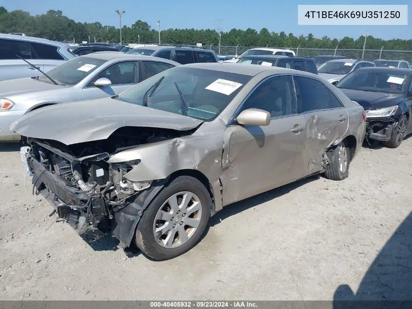 2009 Toyota Camry VIN: 4T1BE46K69U351250 Lot: 40405932