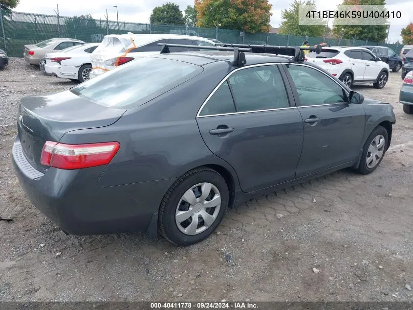 2009 Toyota Camry Se/Le/Xle VIN: 4T1BE46K59U404410 Lot: 40411778