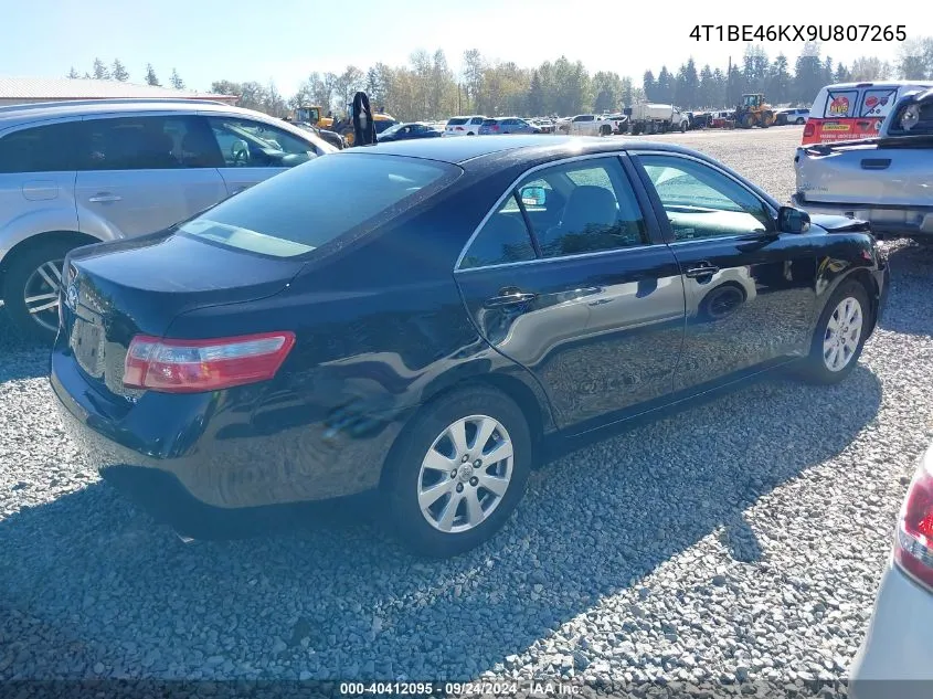 2009 Toyota Camry Xle VIN: 4T1BE46KX9U807265 Lot: 40412095