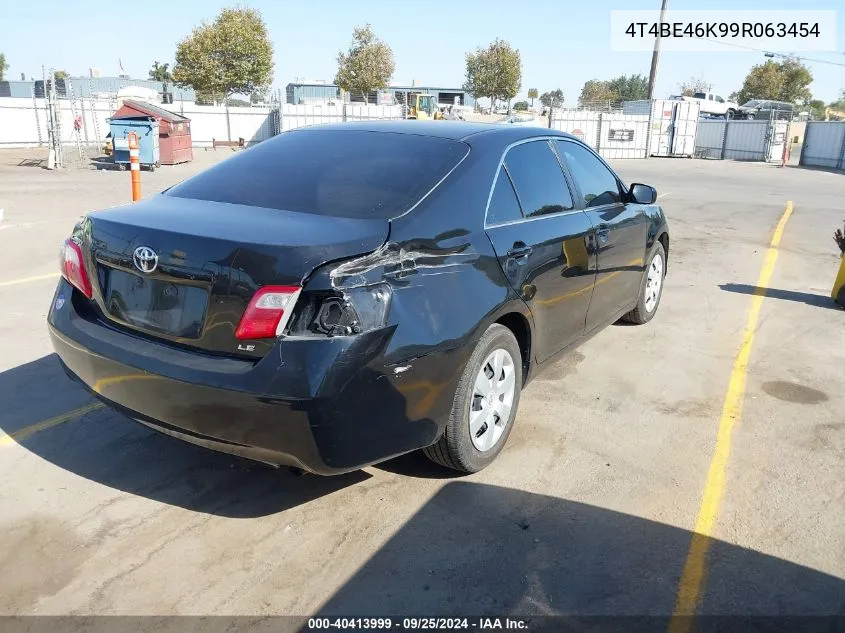 2009 Toyota Camry Le VIN: 4T4BE46K99R063454 Lot: 40413999