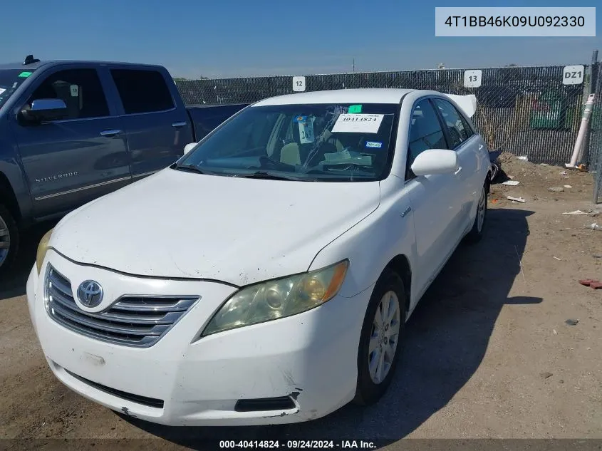 2009 Toyota Camry Hybrid VIN: 4T1BB46K09U092330 Lot: 40414824