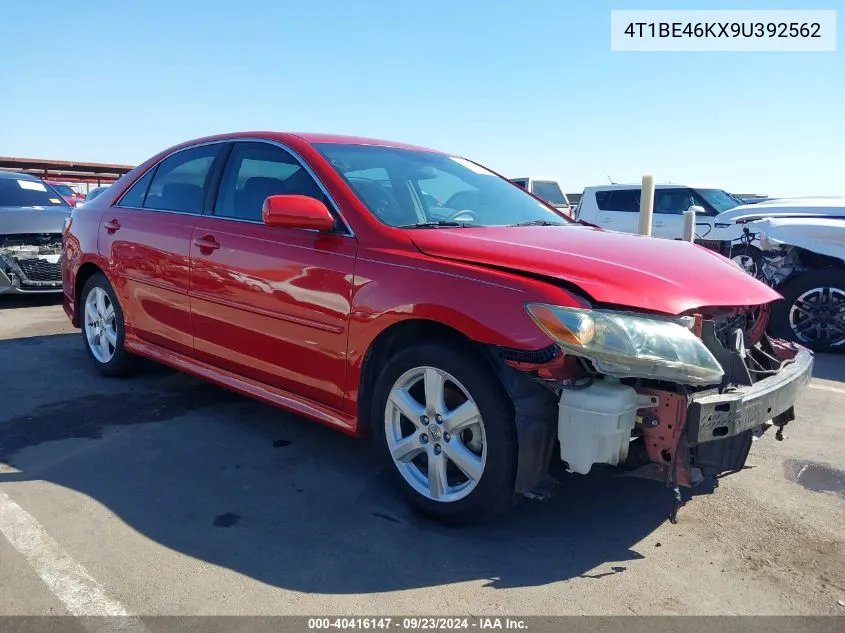 2009 Toyota Camry Se VIN: 4T1BE46KX9U392562 Lot: 40416147