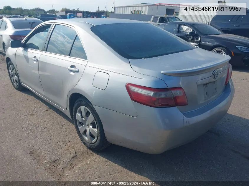 2009 Toyota Camry Se/Le/Xle VIN: 4T4BE46K19R119967 Lot: 40417457