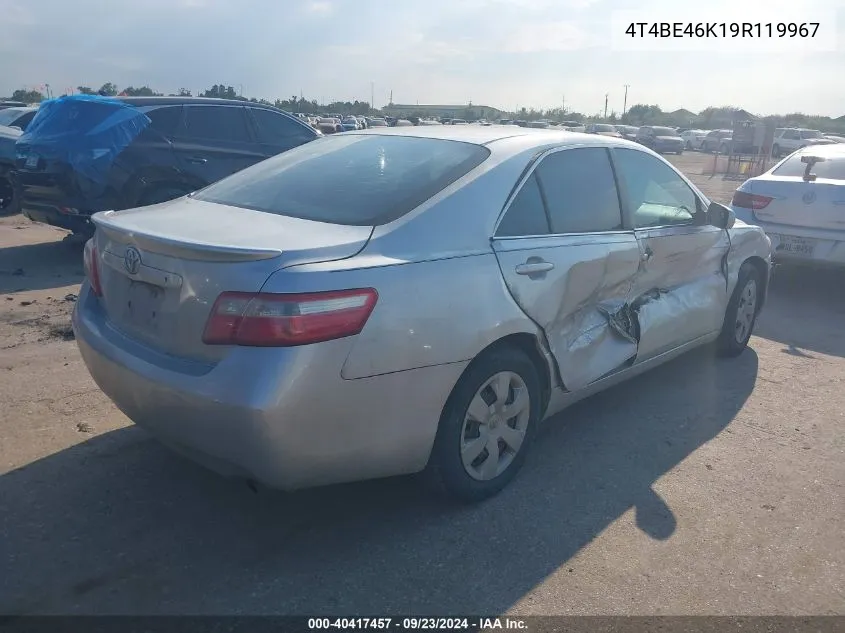 2009 Toyota Camry Se/Le/Xle VIN: 4T4BE46K19R119967 Lot: 40417457