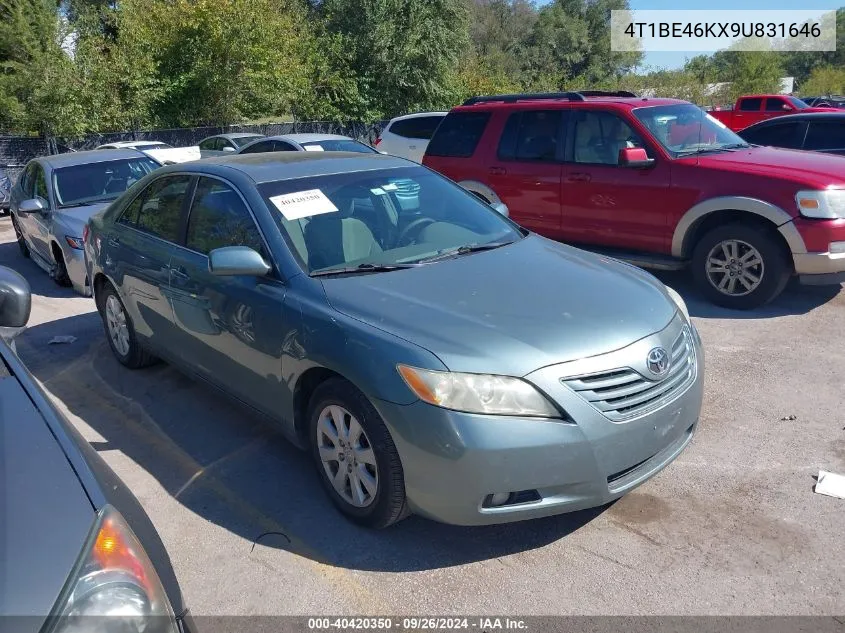 2009 Toyota Camry Xle VIN: 4T1BE46KX9U831646 Lot: 40420350