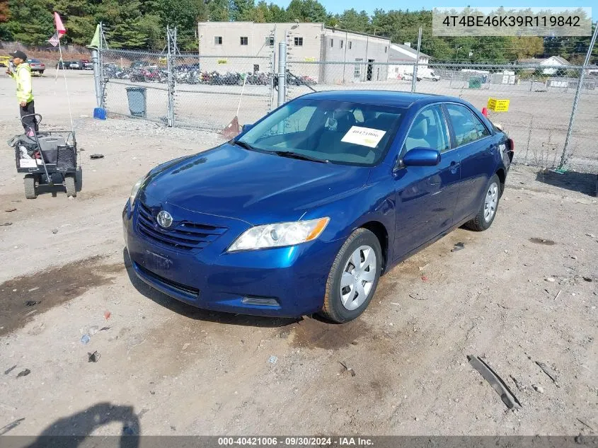 2009 Toyota Camry Le VIN: 4T4BE46K39R119842 Lot: 40421006