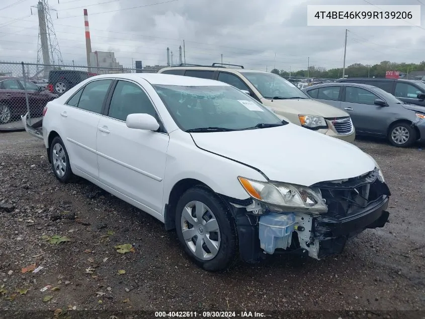 4T4BE46K99R139206 2009 Toyota Camry Le