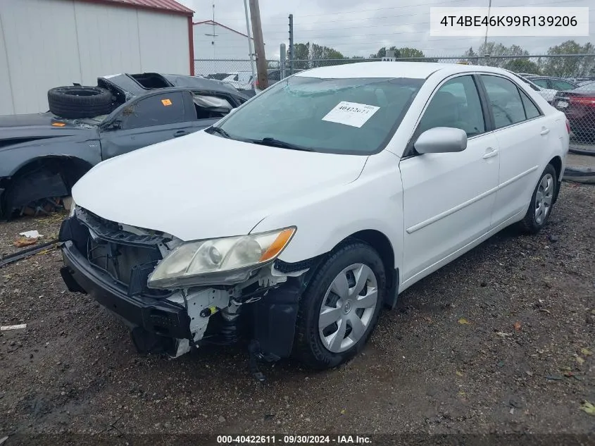 4T4BE46K99R139206 2009 Toyota Camry Le