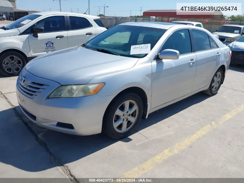 2009 Toyota Camry Le VIN: 4T1BE46K39U265474 Lot: 40423773