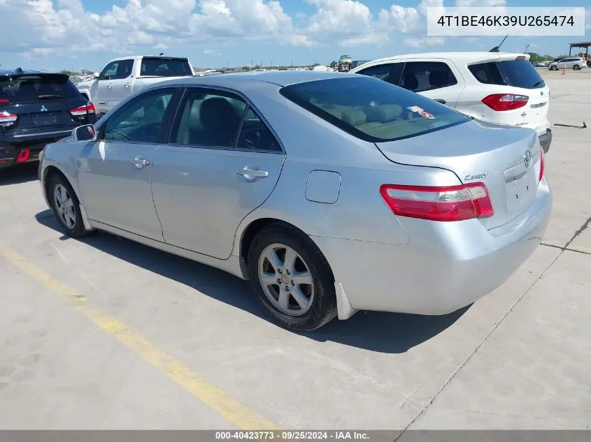 4T1BE46K39U265474 2009 Toyota Camry Le