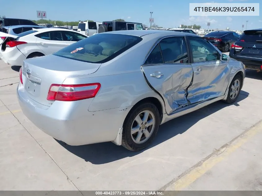 4T1BE46K39U265474 2009 Toyota Camry Le