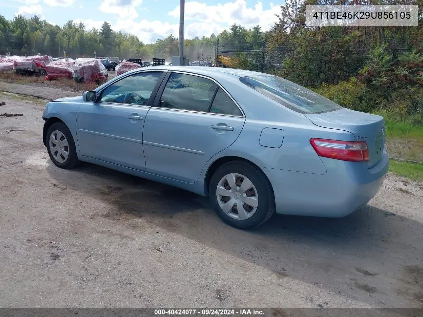 2009 Toyota Camry Le VIN: 4T1BE46K29U856105 Lot: 40424077