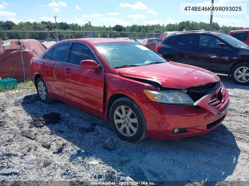 2009 Toyota Camry Se/Le/Xle VIN: 4T4BE46K49R093025 Lot: 40424548