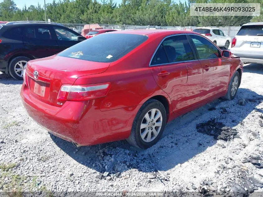 2009 Toyota Camry Se/Le/Xle VIN: 4T4BE46K49R093025 Lot: 40424548