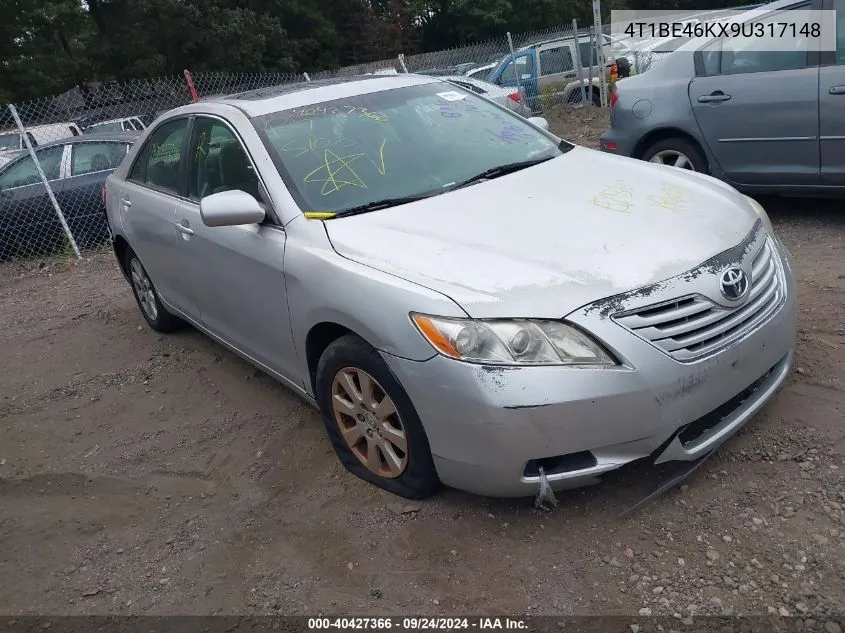 2009 Toyota Camry Xle VIN: 4T1BE46KX9U317148 Lot: 40427366