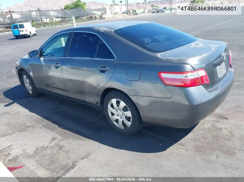 4T4BE46K89R066801 2009 Toyota Camry Le