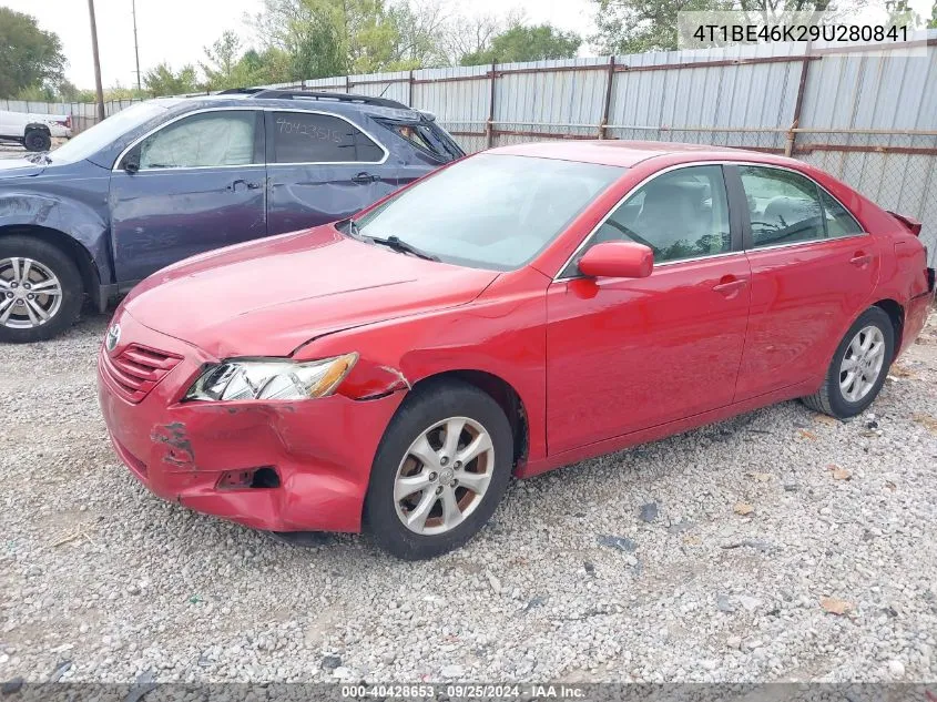 4T1BE46K29U280841 2009 Toyota Camry Le