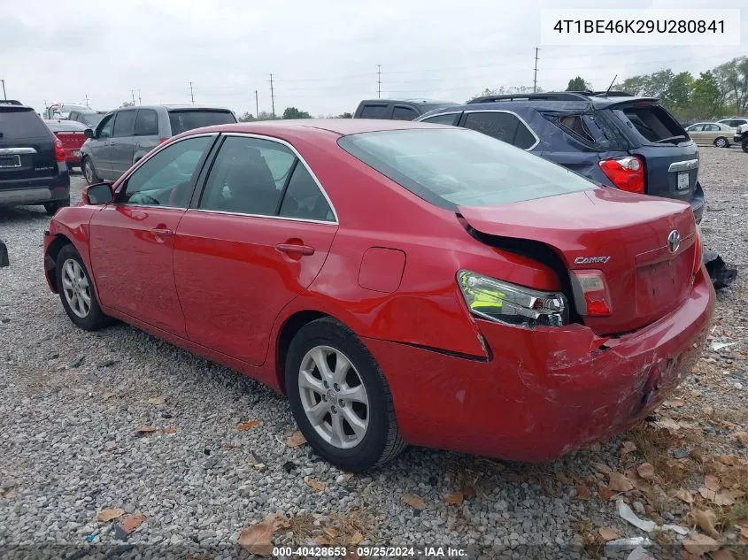 4T1BE46K29U280841 2009 Toyota Camry Le