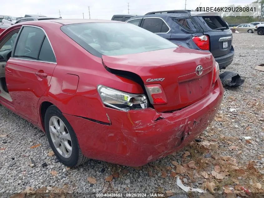 2009 Toyota Camry Le VIN: 4T1BE46K29U280841 Lot: 40428653