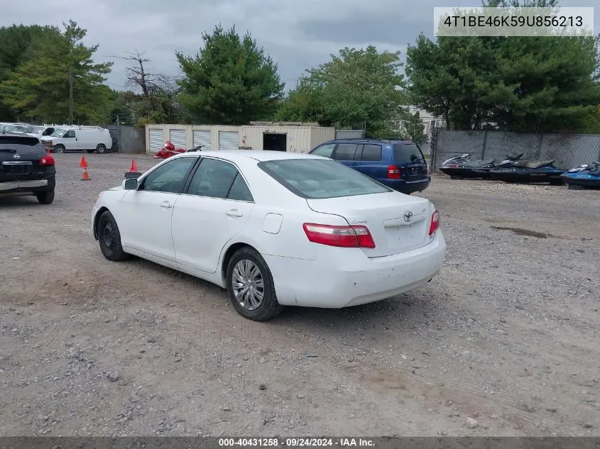 2009 Toyota Camry Le VIN: 4T1BE46K59U856213 Lot: 40431258