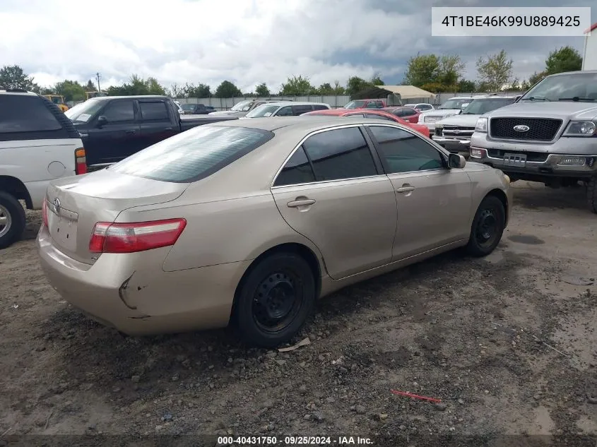 2009 Toyota Camry Le VIN: 4T1BE46K99U889425 Lot: 40431750