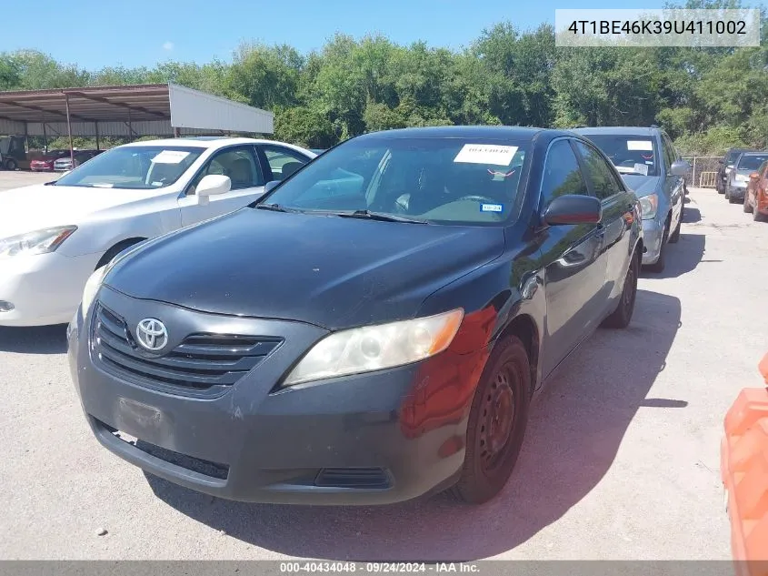 2009 Toyota Camry VIN: 4T1BE46K39U411002 Lot: 40434048