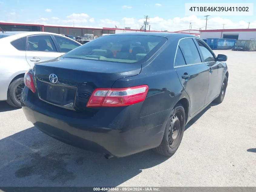 2009 Toyota Camry VIN: 4T1BE46K39U411002 Lot: 40434048