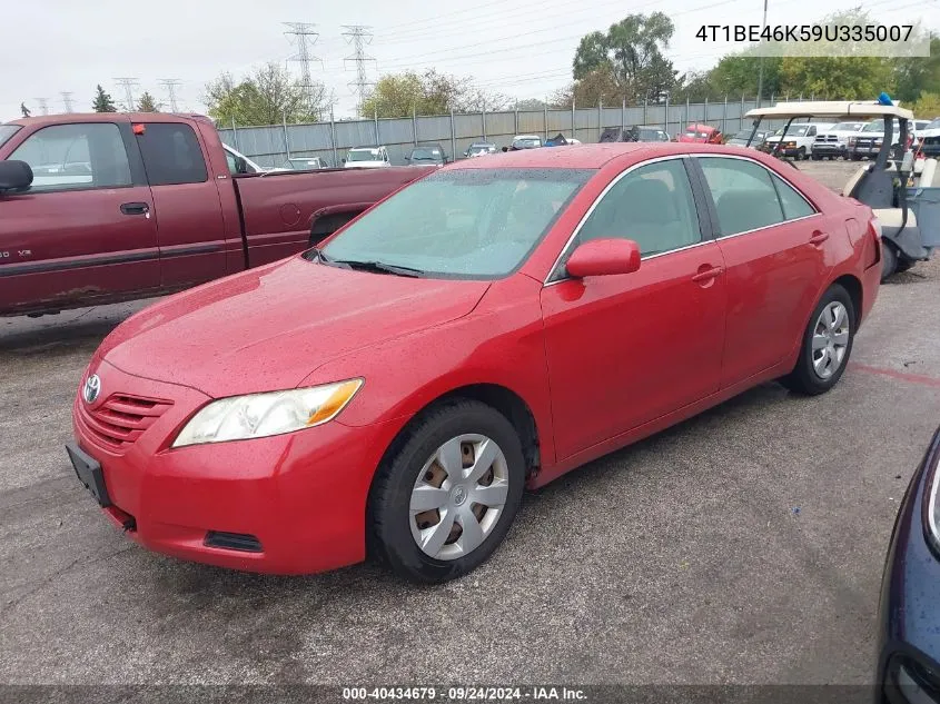 2009 Toyota Camry Le VIN: 4T1BE46K59U335007 Lot: 40434679