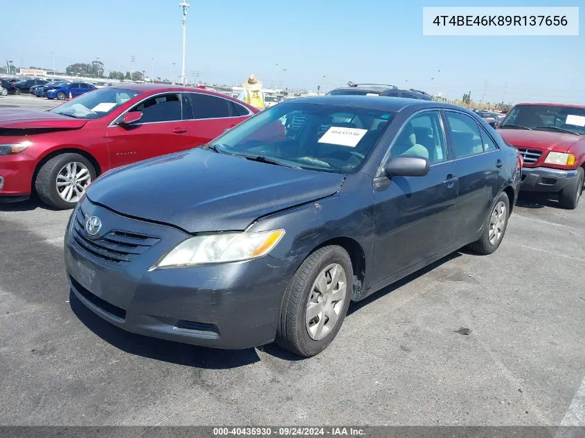 2009 Toyota Camry Le VIN: 4T4BE46K89R137656 Lot: 40435930