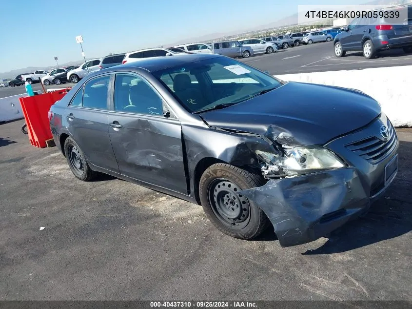 2009 Toyota Camry Le VIN: 4T4BE46K09R059339 Lot: 40437310