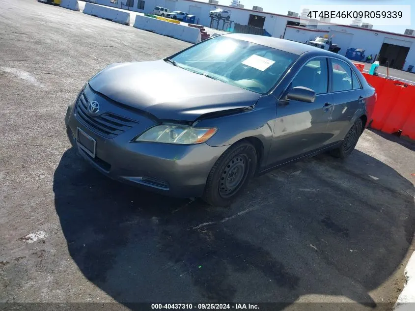 4T4BE46K09R059339 2009 Toyota Camry Le