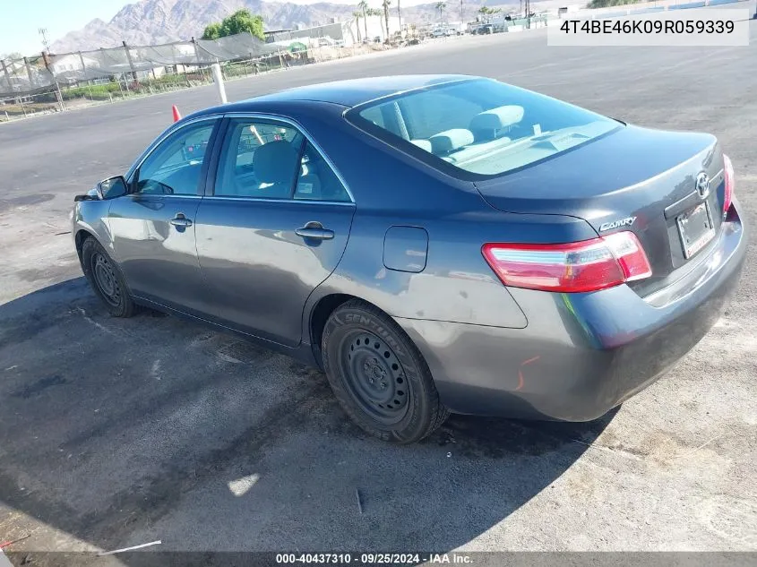 2009 Toyota Camry Le VIN: 4T4BE46K09R059339 Lot: 40437310