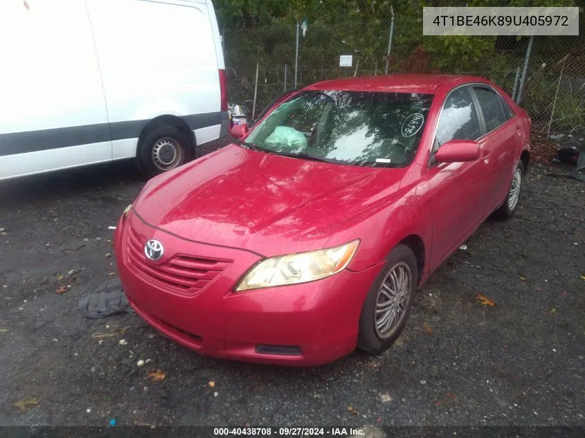 2009 Toyota Camry Se/Le/Xle VIN: 4T1BE46K89U405972 Lot: 40438708