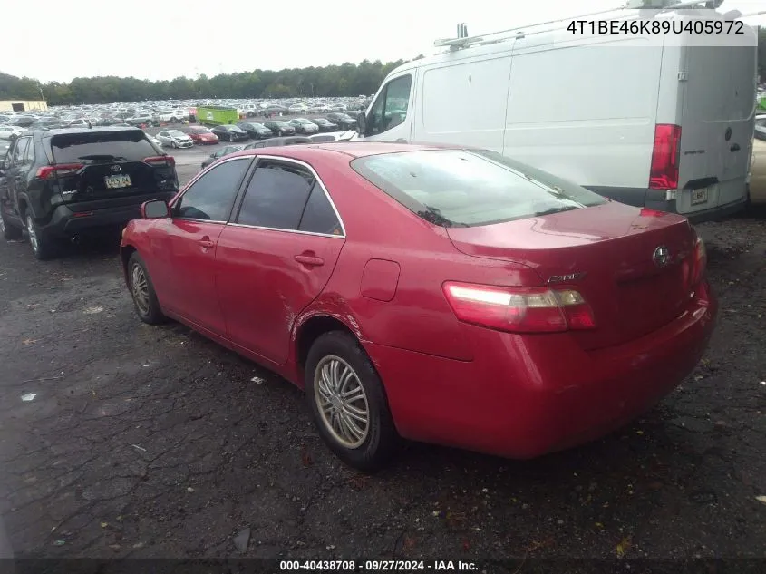 2009 Toyota Camry Se/Le/Xle VIN: 4T1BE46K89U405972 Lot: 40438708