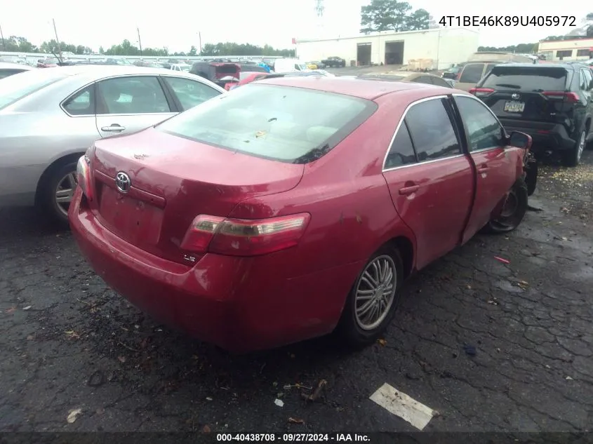 2009 Toyota Camry Se/Le/Xle VIN: 4T1BE46K89U405972 Lot: 40438708