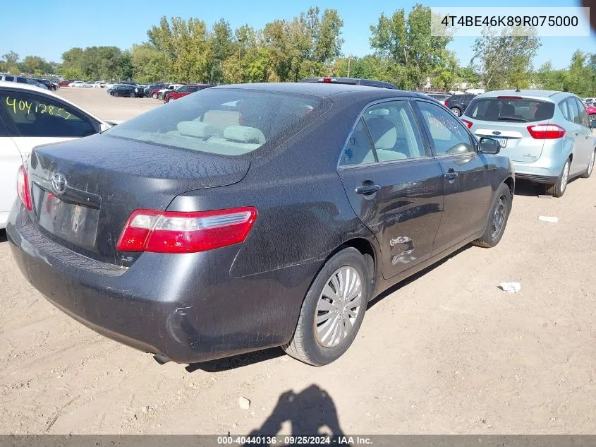 4T4BE46K89R075000 2009 Toyota Camry Le