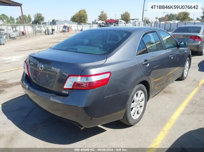 2009 Toyota Camry Hybrid VIN: 4T1BB46K59U076642 Lot: 40440162