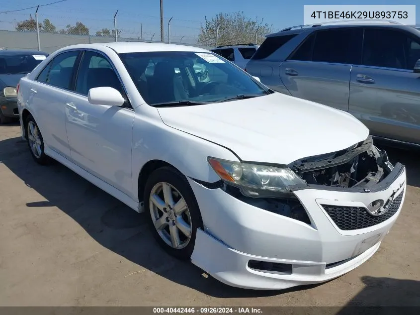 2009 Toyota Camry Se/Le/Xle VIN: 4T1BE46K29U893753 Lot: 40442446