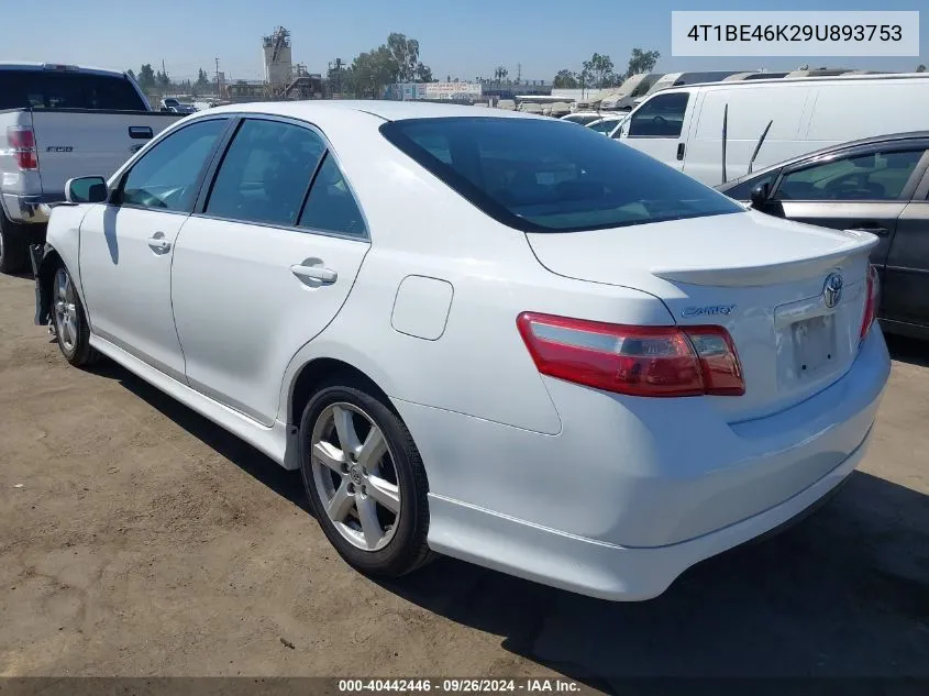 4T1BE46K29U893753 2009 Toyota Camry Se/Le/Xle