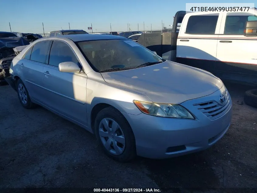 2009 Toyota Camry Le VIN: 4T1BE46K99U357477 Lot: 40443136