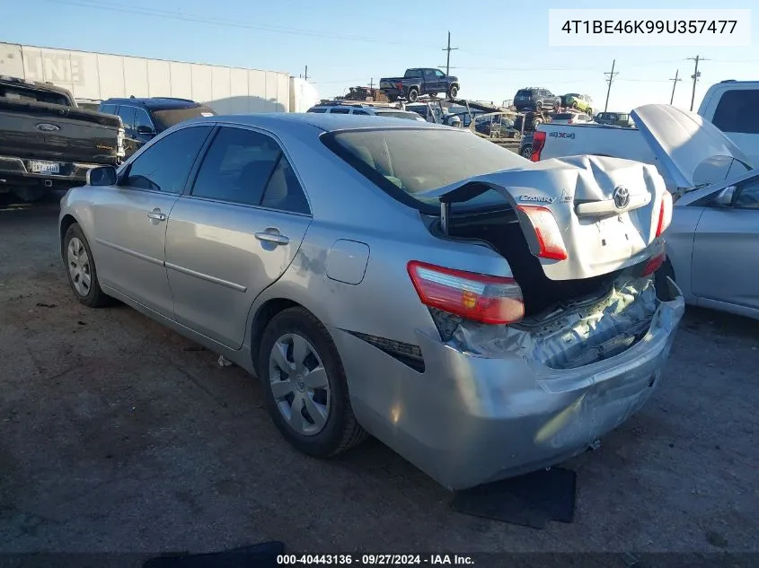 2009 Toyota Camry Le VIN: 4T1BE46K99U357477 Lot: 40443136