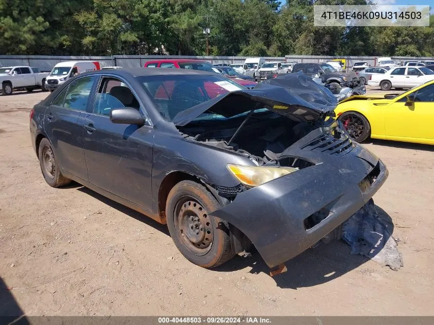 2009 Toyota Camry Le VIN: 4T1BE46K09U314503 Lot: 40448503